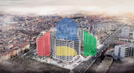 Інвестиційний проект на стадії будівництва в районі Кючюкчекмедже Інвестиційний проект на стадії будівництва в районі Кючюкчекмедже