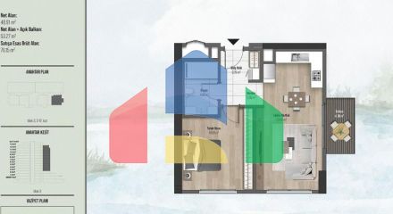 Квартира 1+1 в Стамбуле