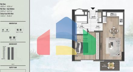 Квартира 1+1 в Стамбуле