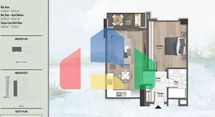 Квартира 1+1 в Стамбуле