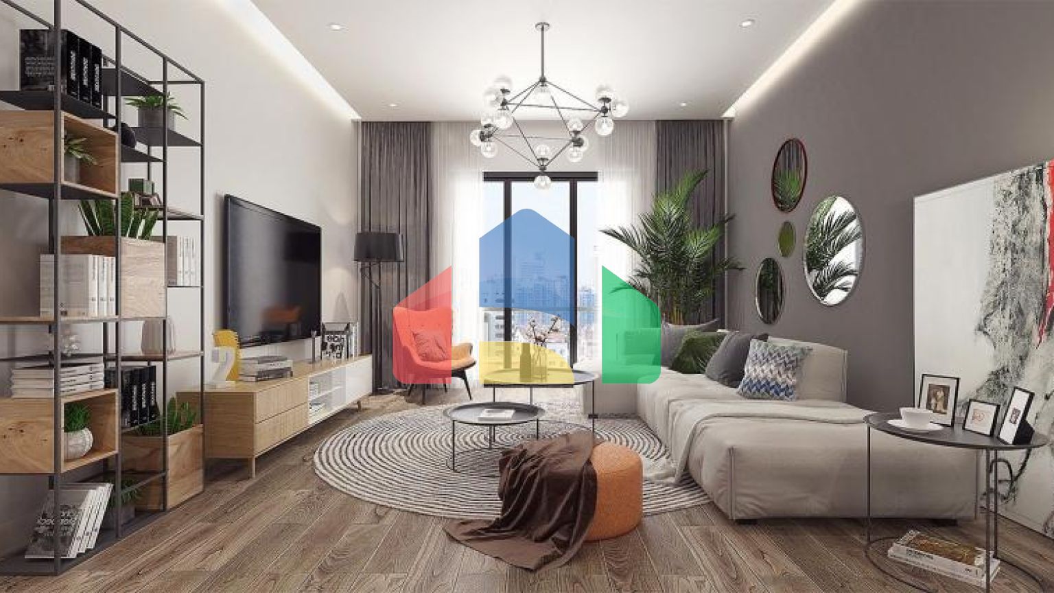 Квартира 1+1 с видом на море в Стамбуле