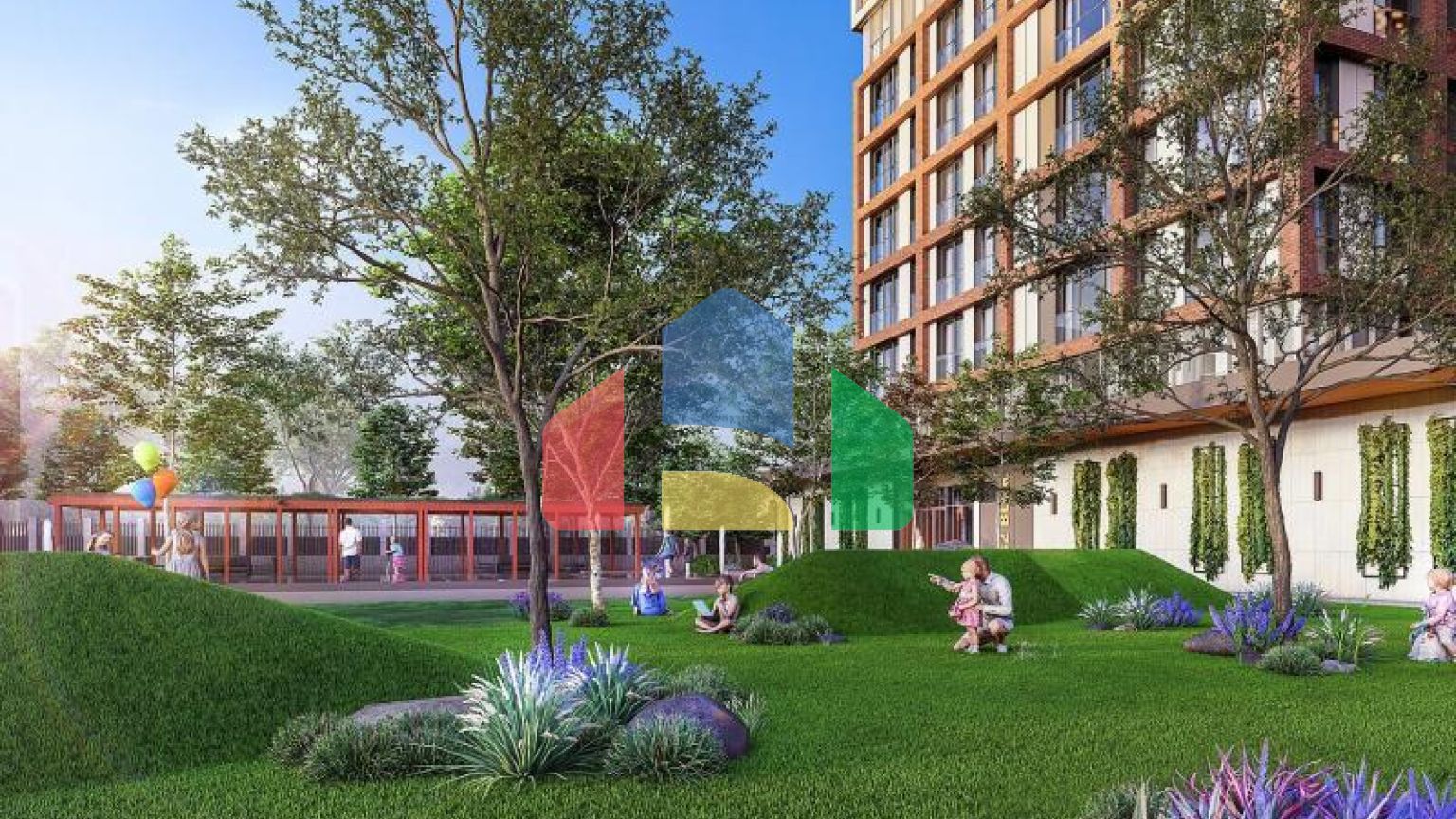 Квартира 1+1 с видом на море в Стамбуле