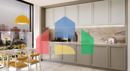 Квартира 1+1 с видом на море в Стамбуле