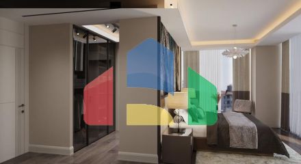 Квартира 1+1 с видом на море в Стамбуле