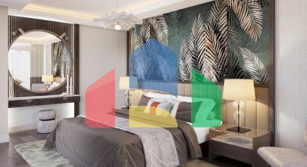 Квартира 1+1 с видом на море в Стамбуле