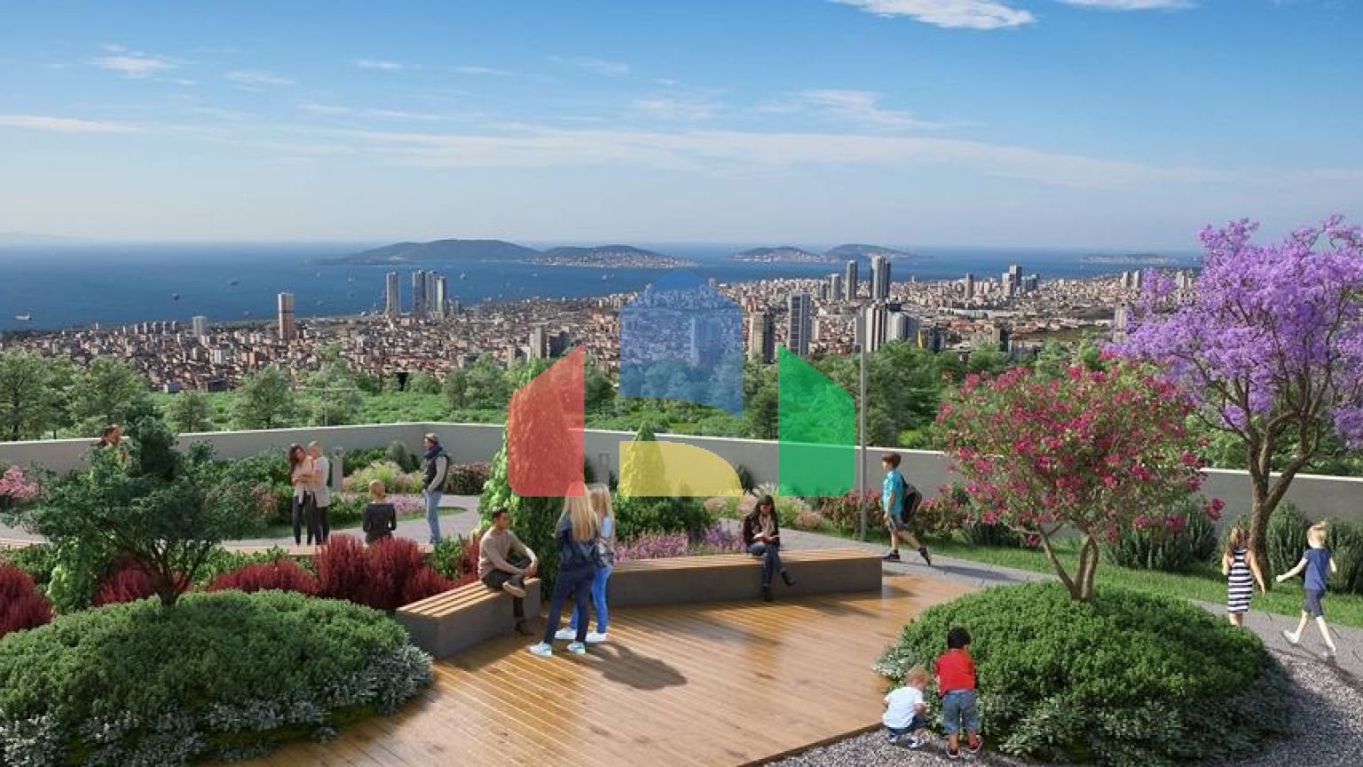 ЖК на найвищому пагорбі Стамбула, з видом на Принцеві острови