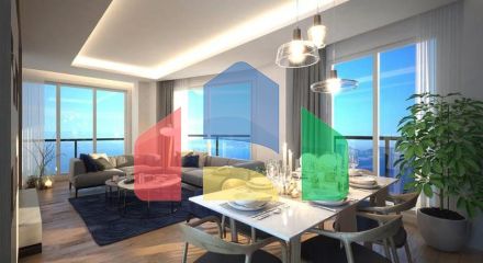 Квартира 3+1 с видом на море в Стамбуле