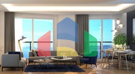 Квартира 3+1 с видом на море в Стамбуле