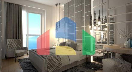 Квартира 3+1 с видом на море в Стамбуле