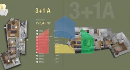 Квартира 3+1 с видом на море в Стамбуле