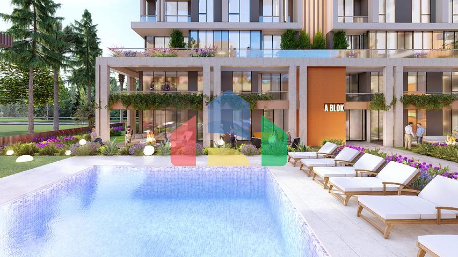 Инвестиционный проект на стадии котлована в районе Санджактепе