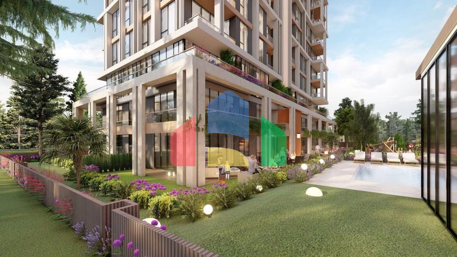 Инвестиционный проект на стадии котлована в районе Санджактепе