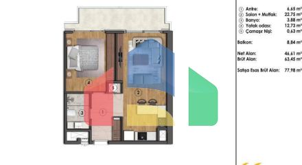 Квартира 3+1 в Стамбуле