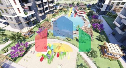 An investment project under construction in Mersin, 500 m from the sea