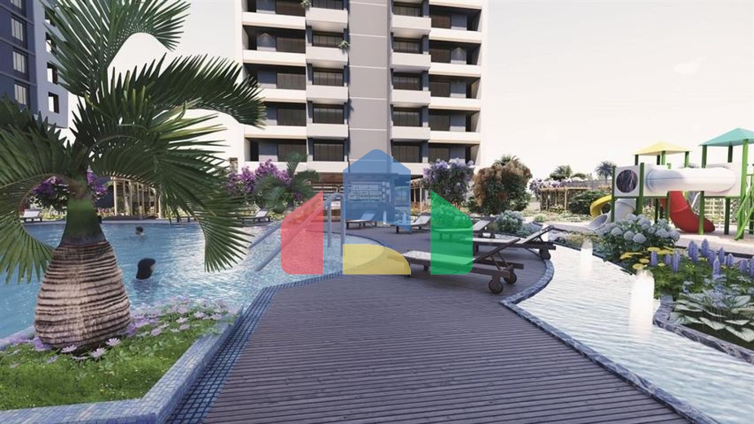 Инвестиционный проект на стадии строительства в Мерсине в 500 м от моря