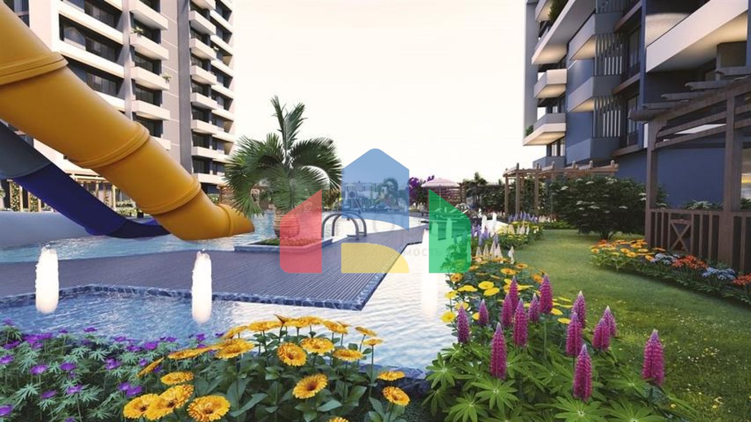 Инвестиционный проект на стадии строительства в Мерсине в 500 м от моря