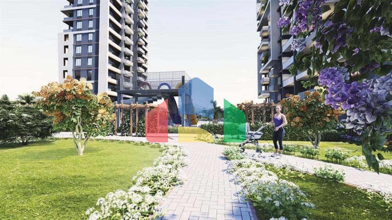 Инвестиционный проект на стадии строительства в Мерсине в 500 м от моря