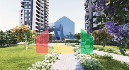 Инвестиционный проект на стадии строительства в Мерсине в 500 м от моря