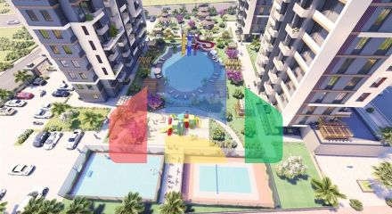 Инвестиционный проект на стадии строительства в Мерсине в 500 м от моря