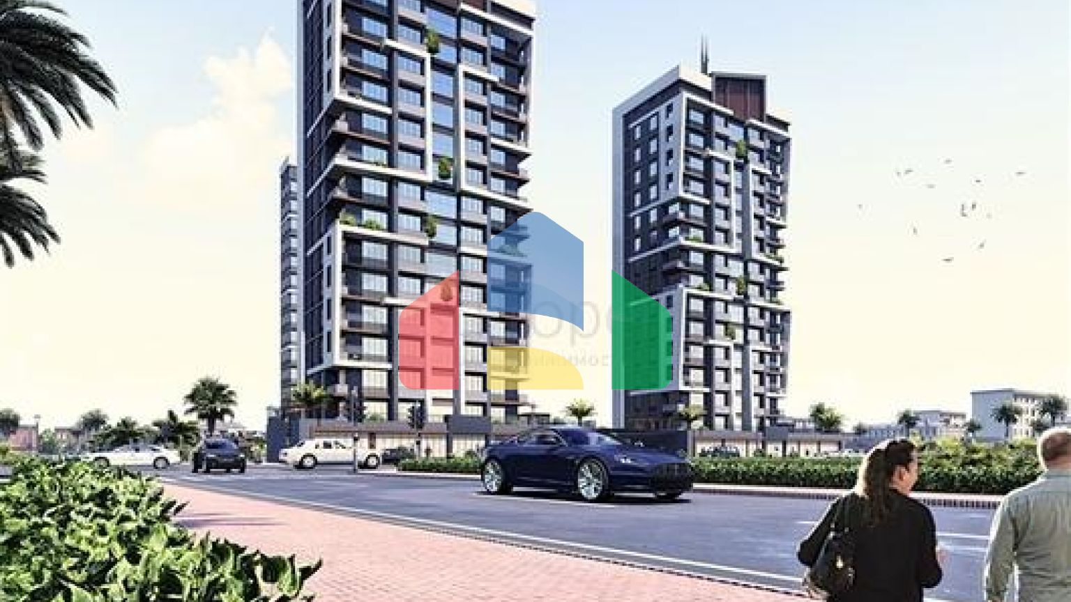 Инвестиционный проект на стадии строительства в Мерсине в 500 м от моря