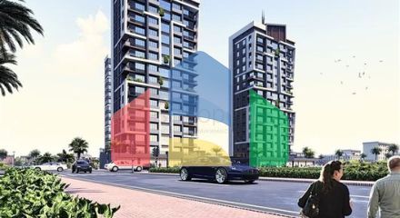 Инвестиционный проект на стадии строительства в Мерсине в 500 м от моря