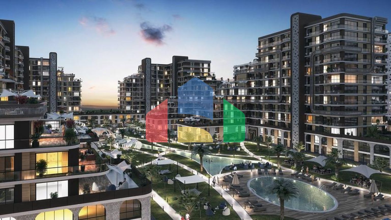 Унікальний сімейний комплекс в районі Бейлікдюзю