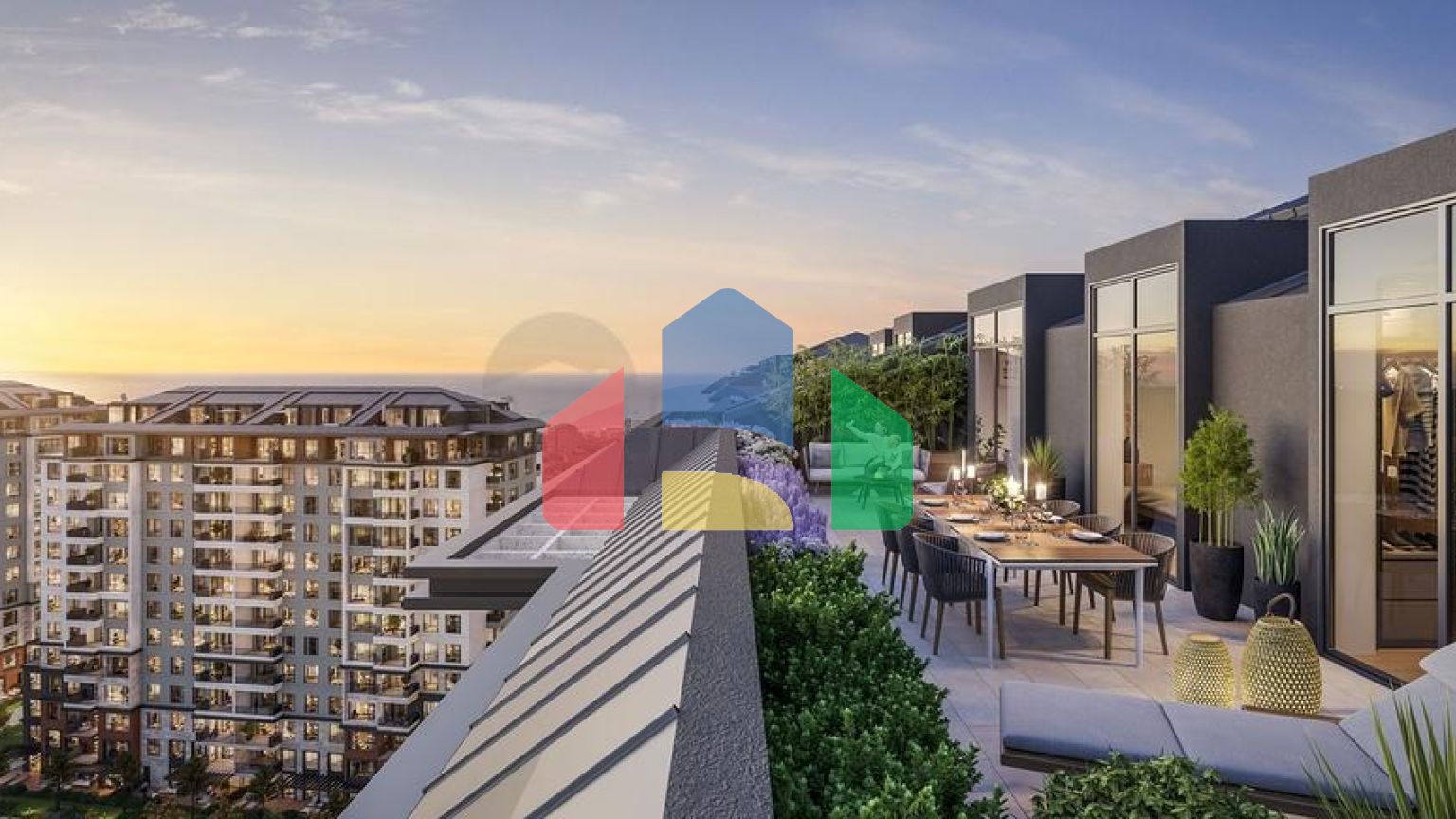 Проект в який входять приватні тераси з садом