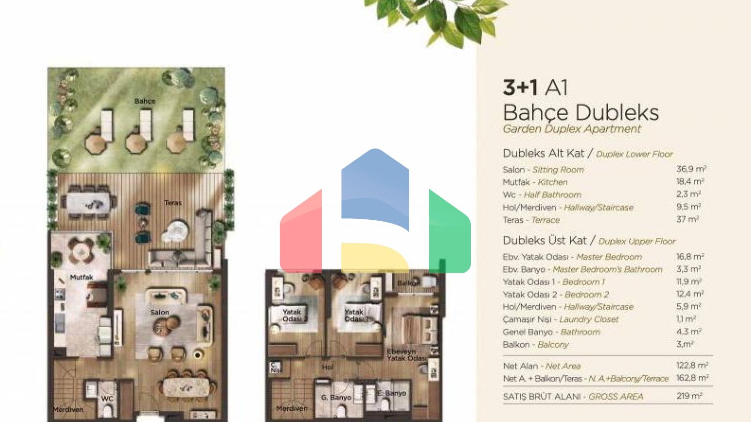 Дюплекс 4 + 1 в Стамбулі