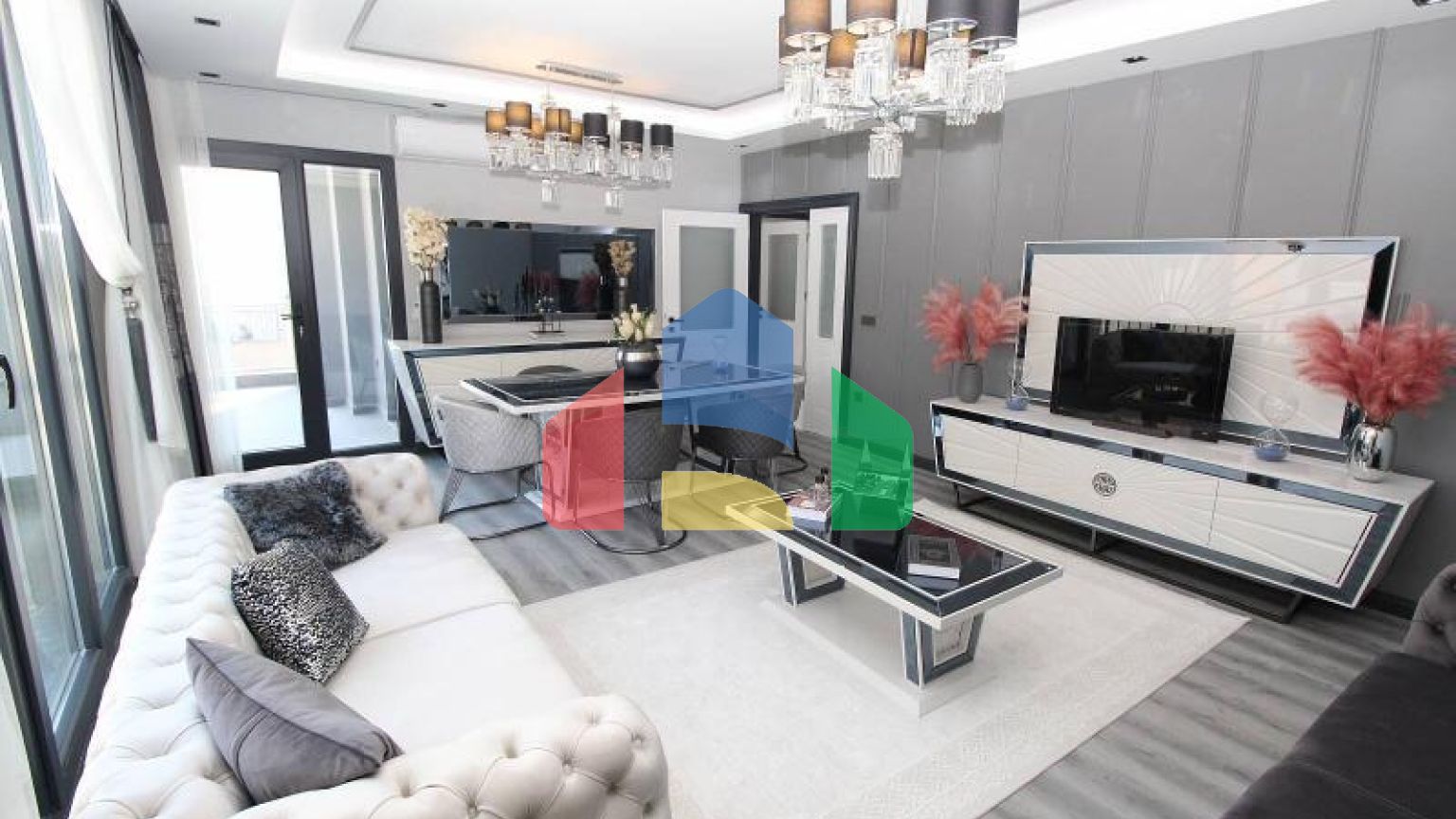 Дюплекс 3+2 с видом на море в Стамбуле