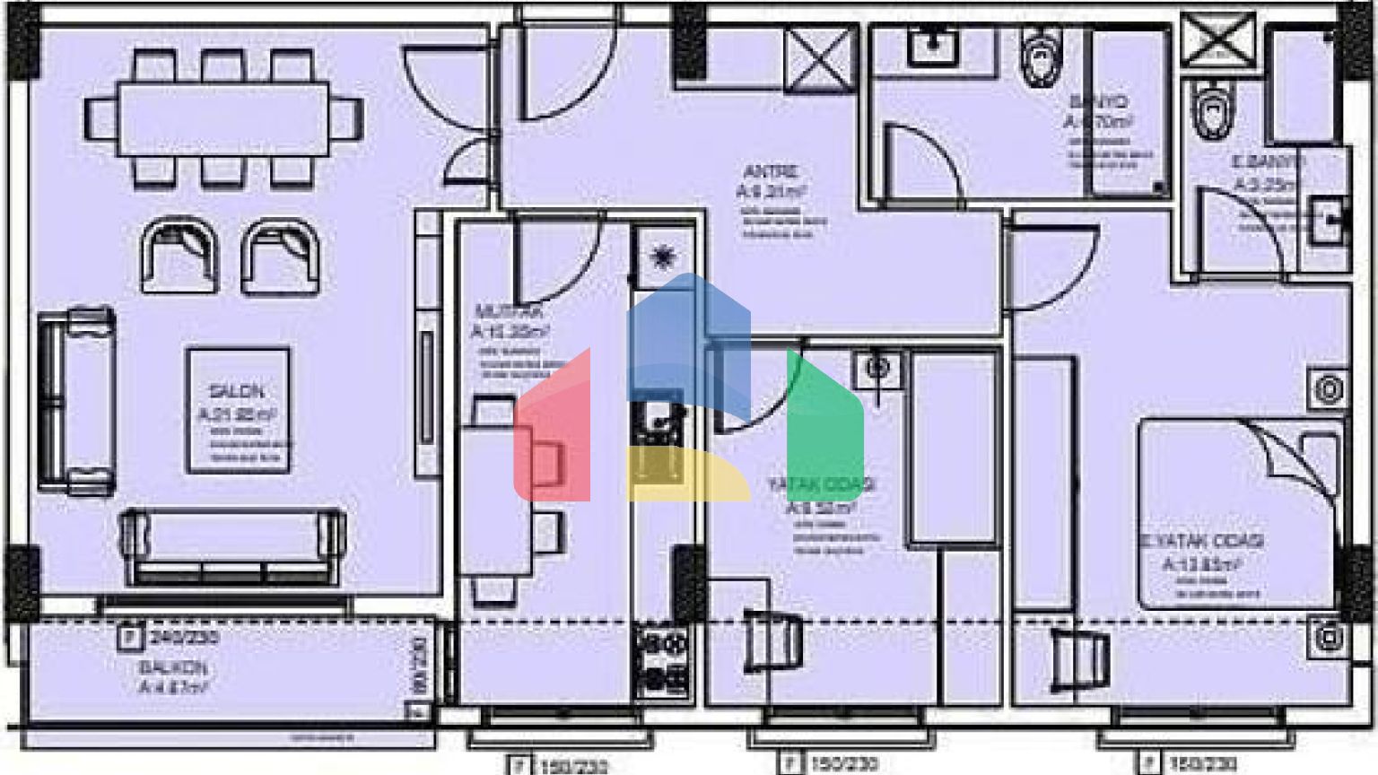 Квартира 3+1 в Стамбуле