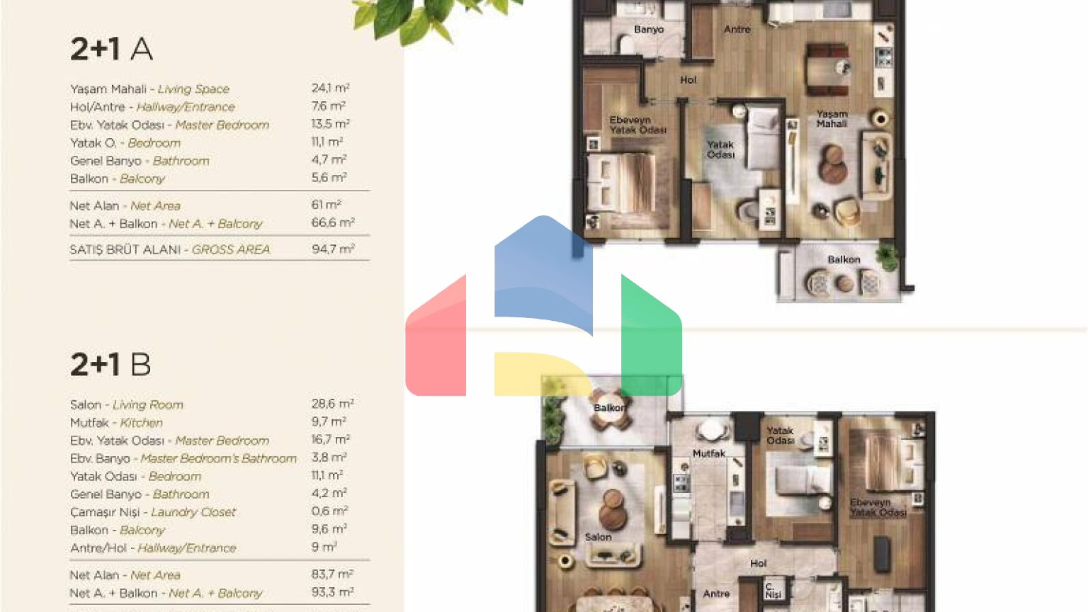 Дюплекс 3 + 1 в Стамбулі