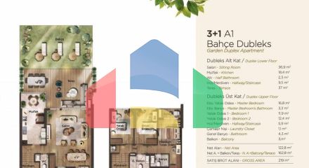 Дюплекс 3 + 1 в Стамбулі