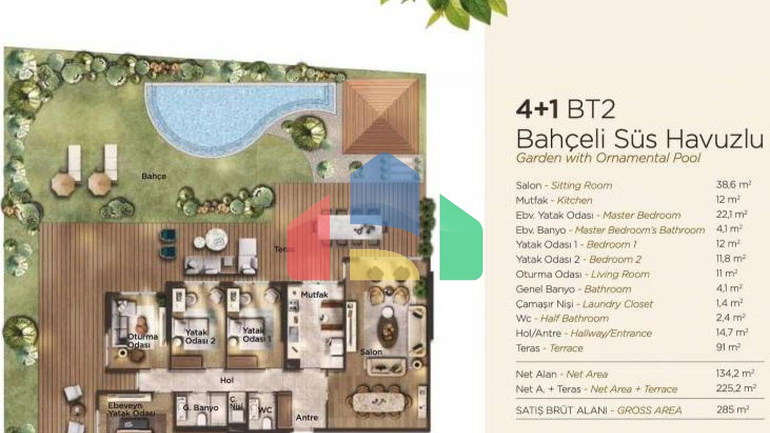 Дюплекс 3 + 1 в Стамбулі