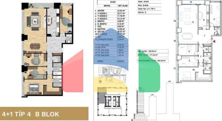 Квартира 4+1 с видом на море в Стамбуле