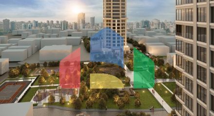 Квартира 2+1 с видом на море в Стамбуле