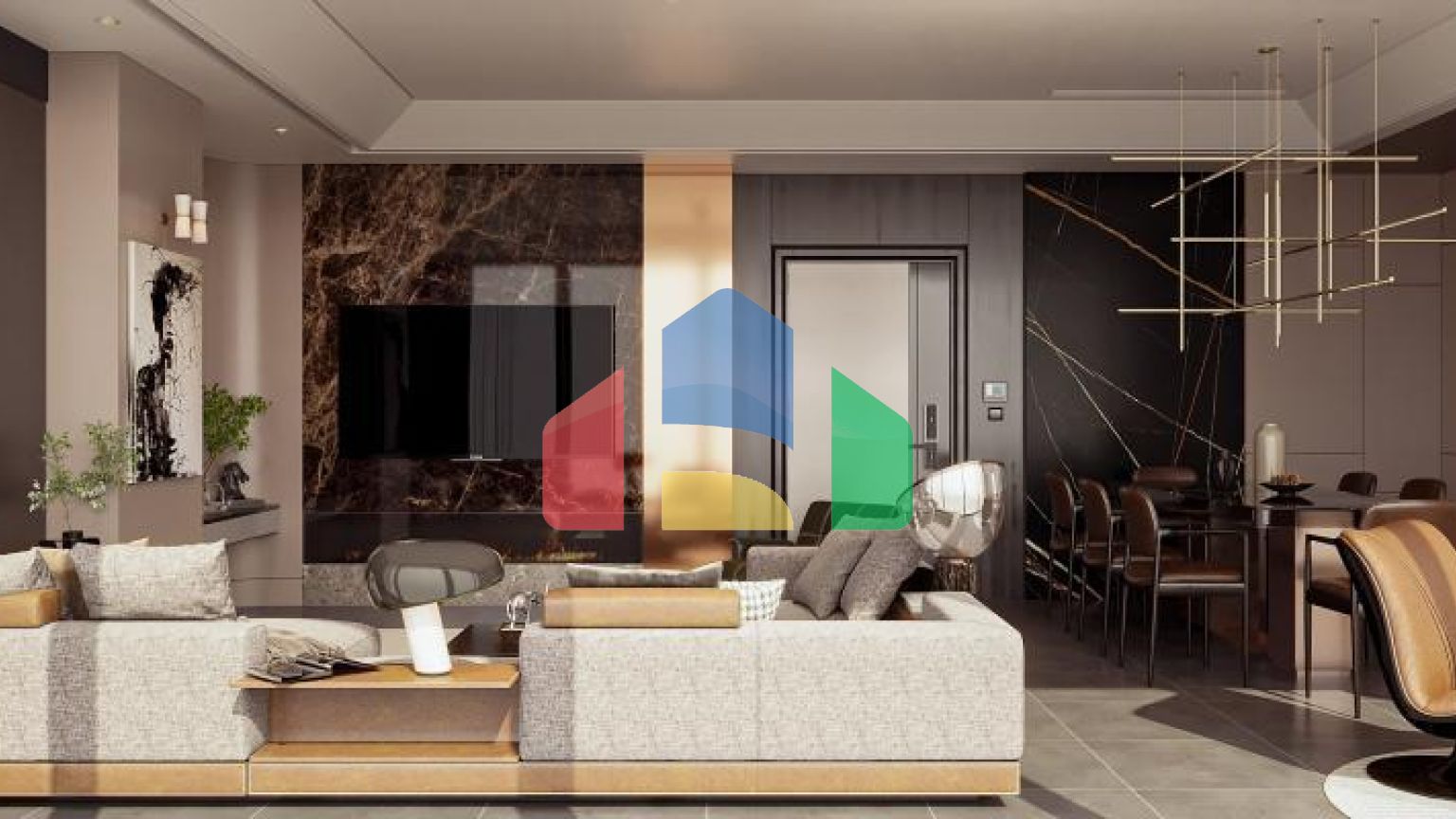 Квартира 2+1 с видом на море в Стамбуле