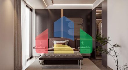 Квартира 2+1 с видом на море в Стамбуле