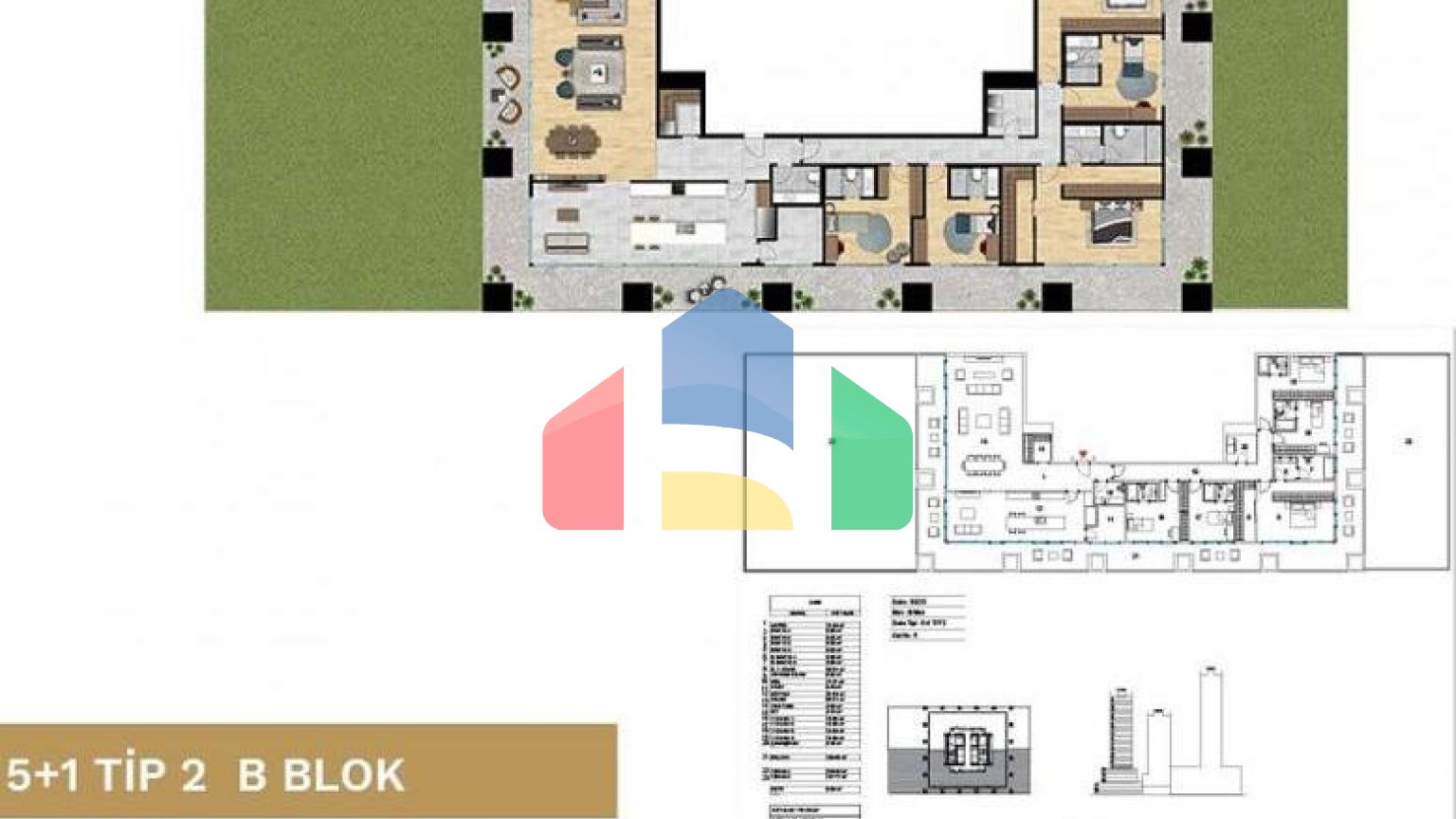 Квартира 3+1 с видом на море в Стамбуле