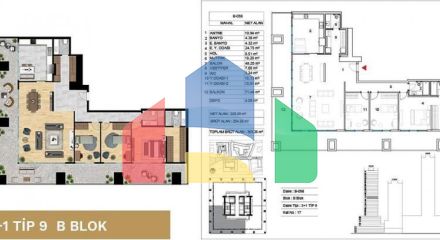 Квартира 3+1 с видом на море в Стамбуле