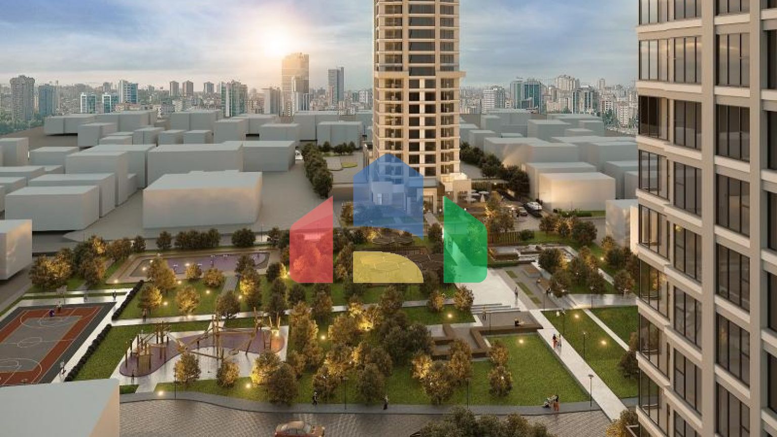 Квартира 4+1 с видом на море в Стамбуле