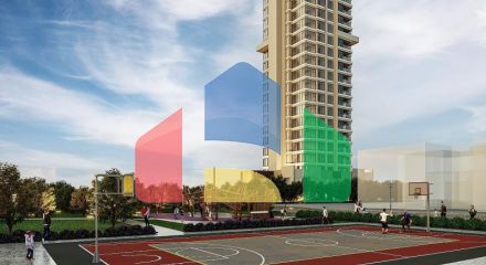 Квартира 4+1 с видом на море в Стамбуле