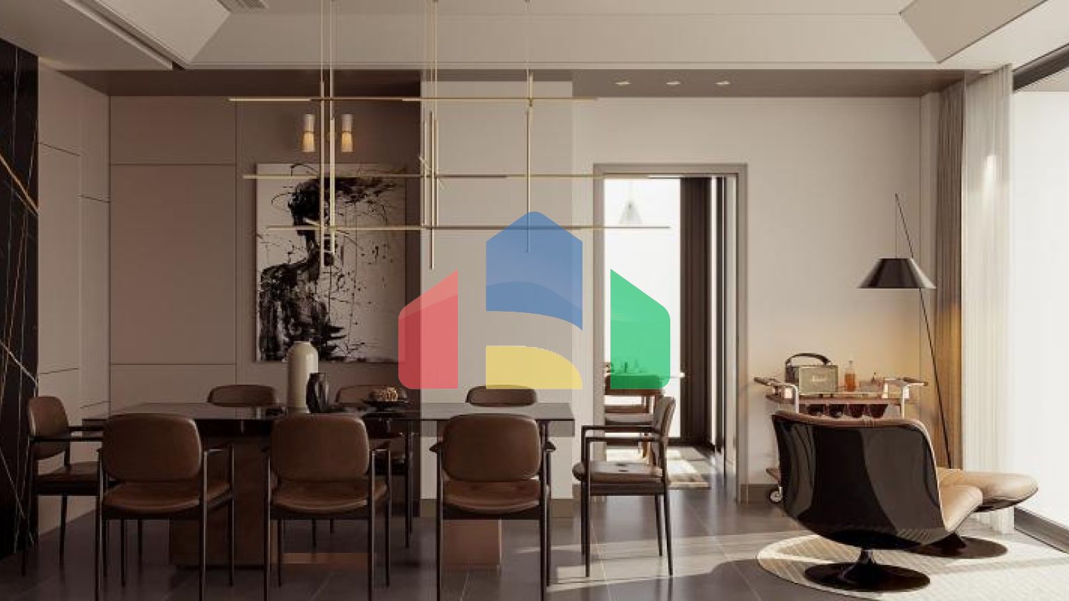 Квартира 4+1 с видом на море в Стамбуле