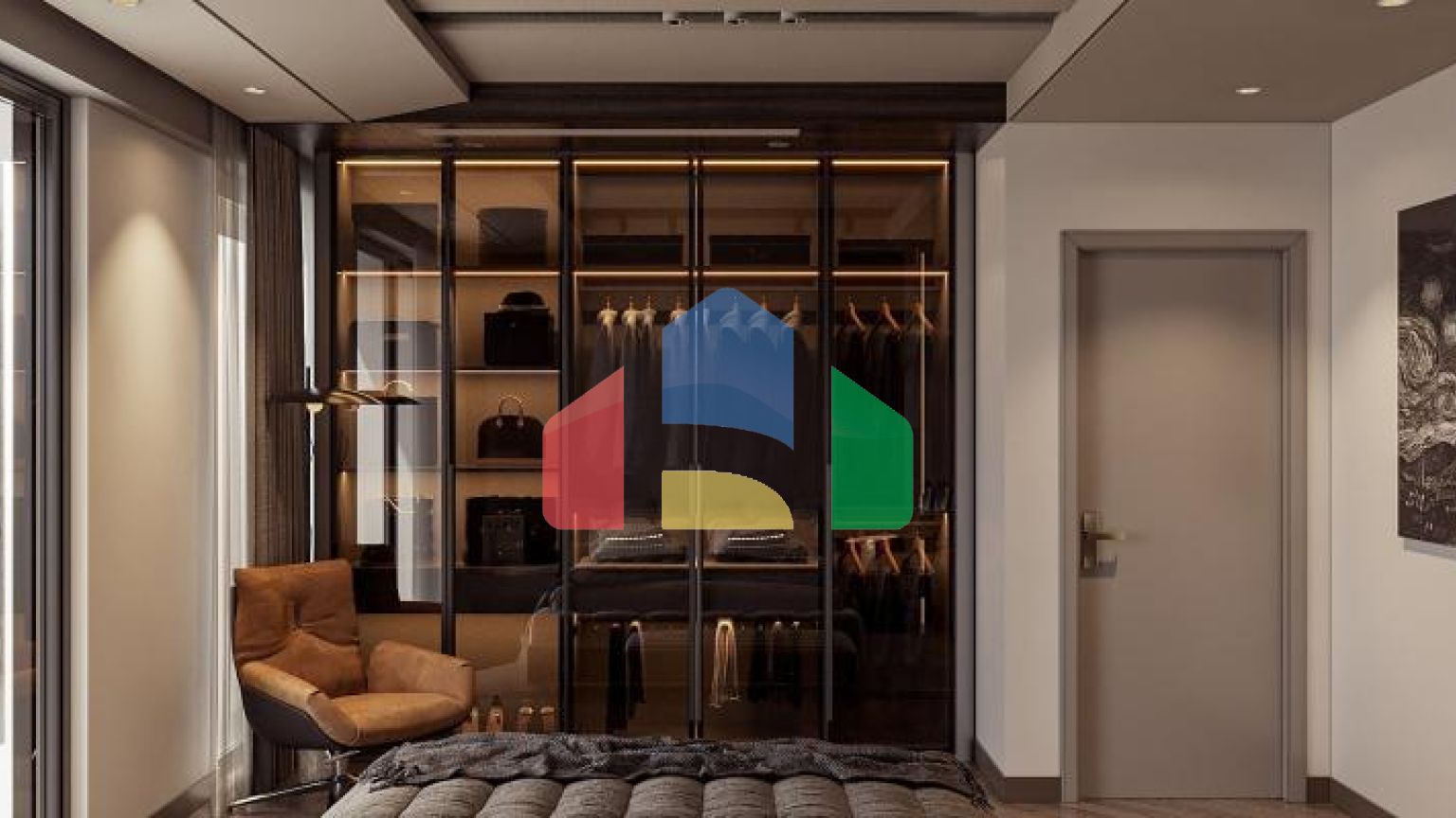 Квартира 4+1 с видом на море в Стамбуле