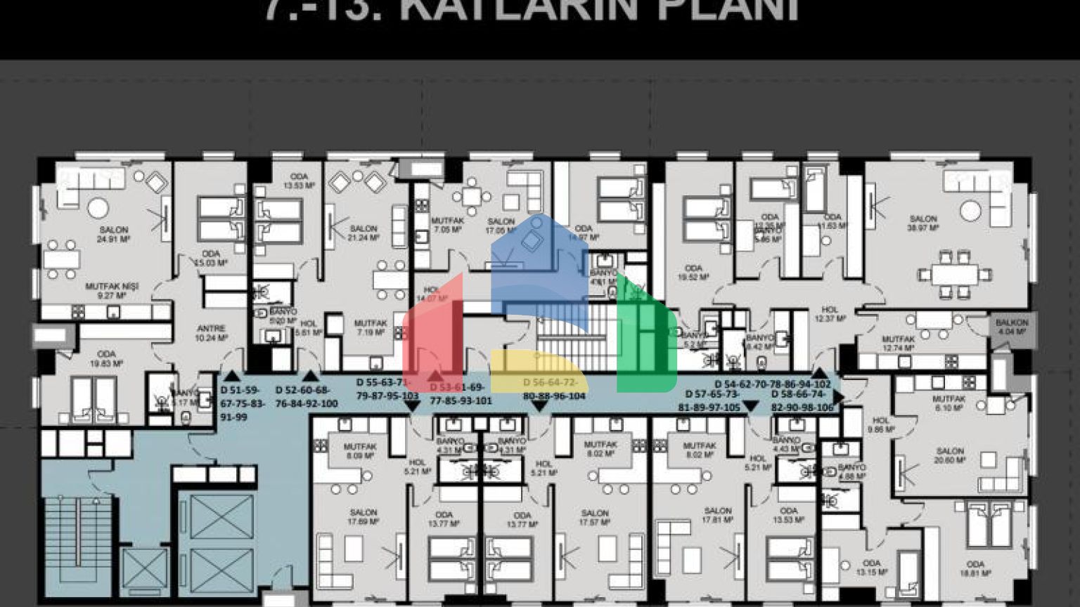 Квартира 1+1 в Стамбуле