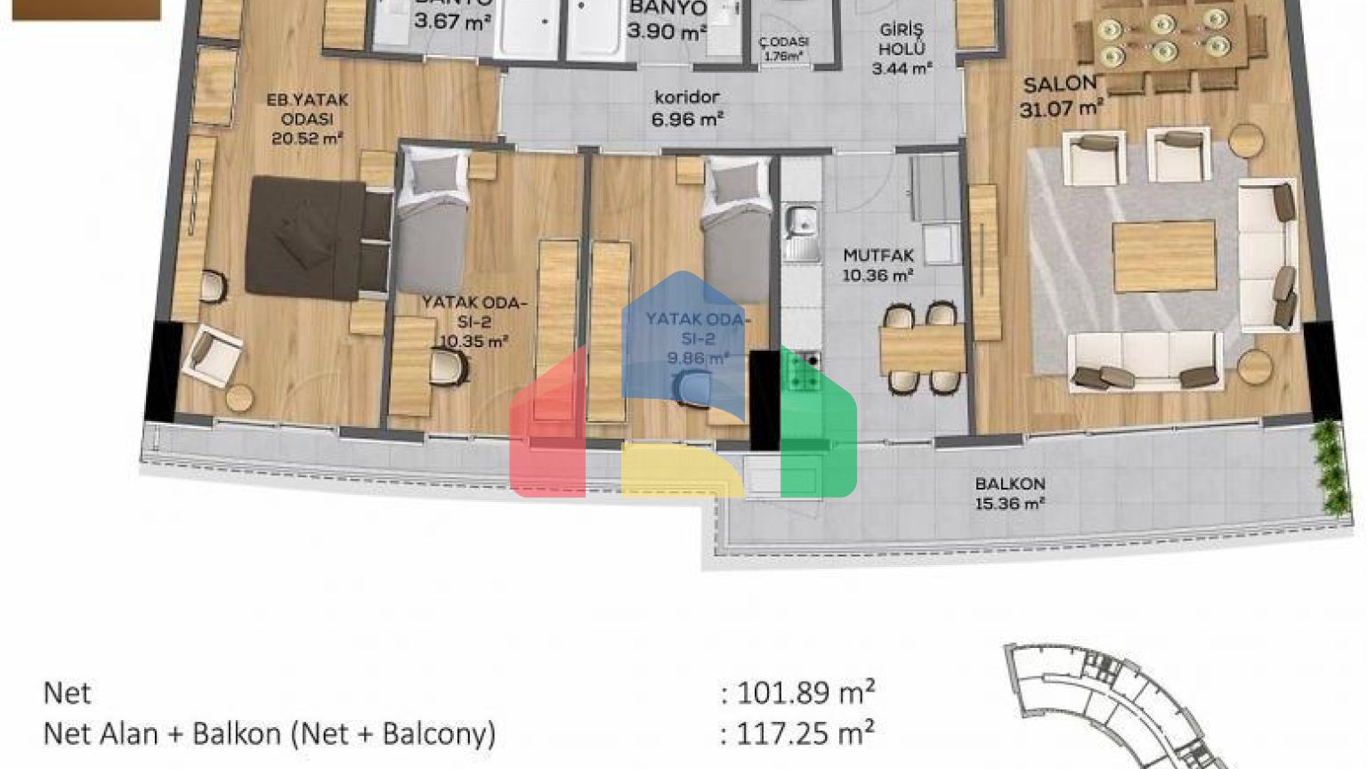 Квартира 5+1 в Стамбуле