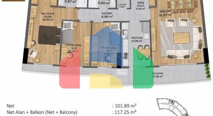 Квартира 5+1 в Стамбуле