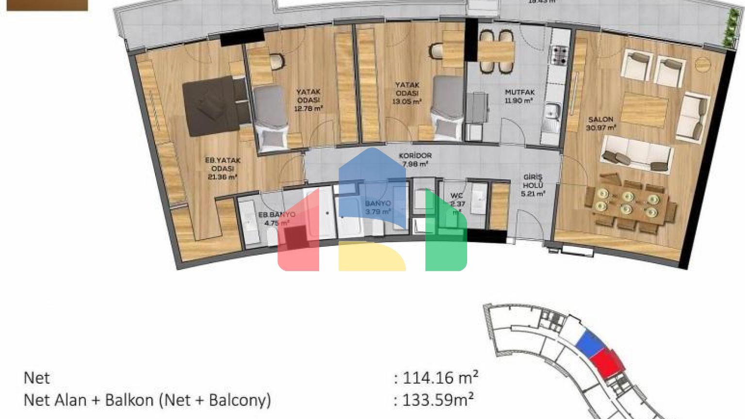 Квартира 5+1 в Стамбуле
