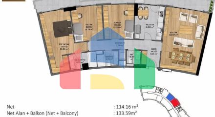 Квартира 5+1 в Стамбуле