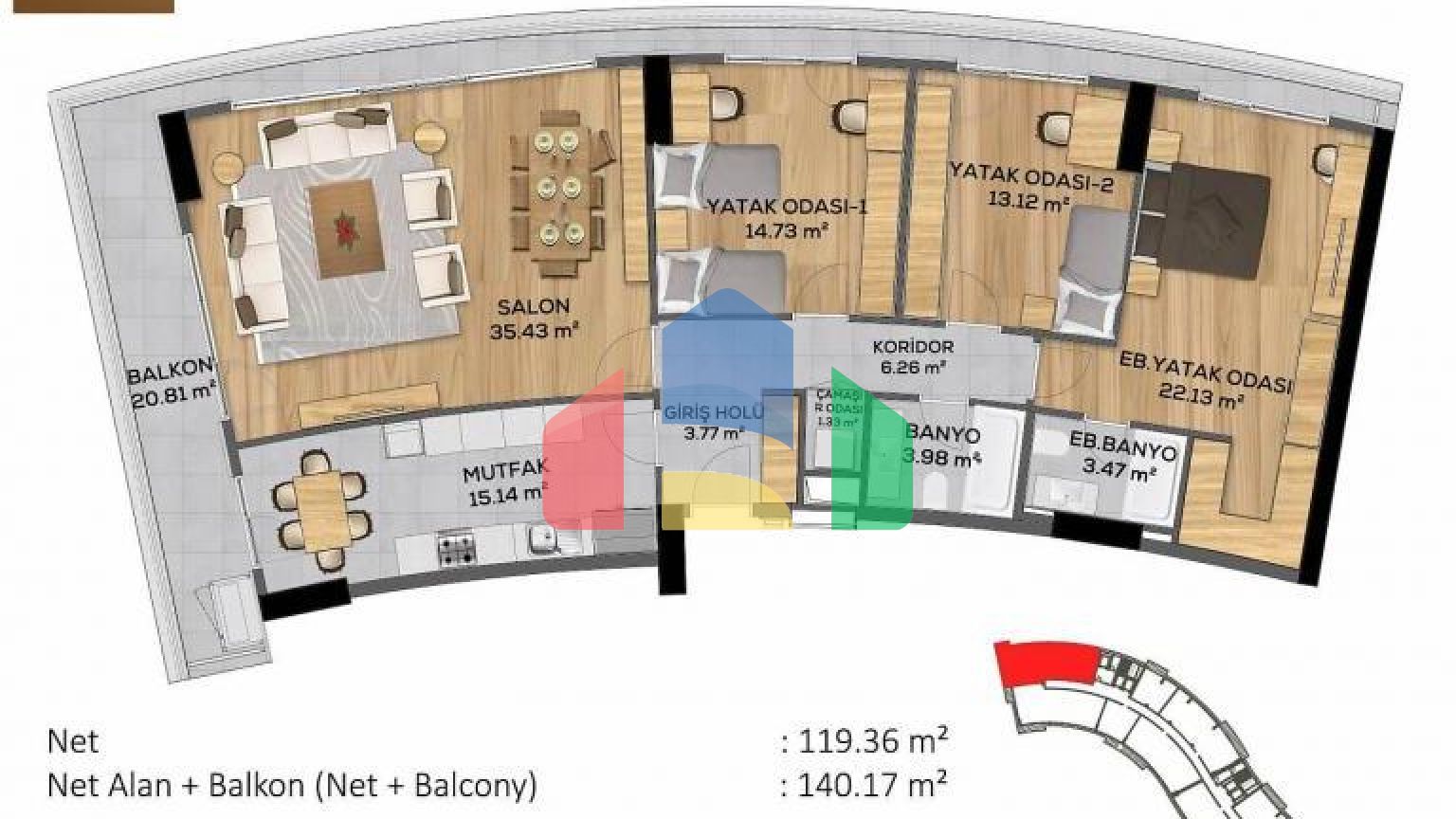 Квартира 5+1 в Стамбуле