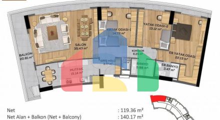 Квартира 5+1 в Стамбуле